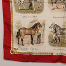 HERMES Carre 90 Scarf Silk Beige Auth 199164-8