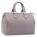 LOUIS VUITTON Epi Speedy 25 Hand Bag Gray Lilac M4301B LV Auth 199172A-1