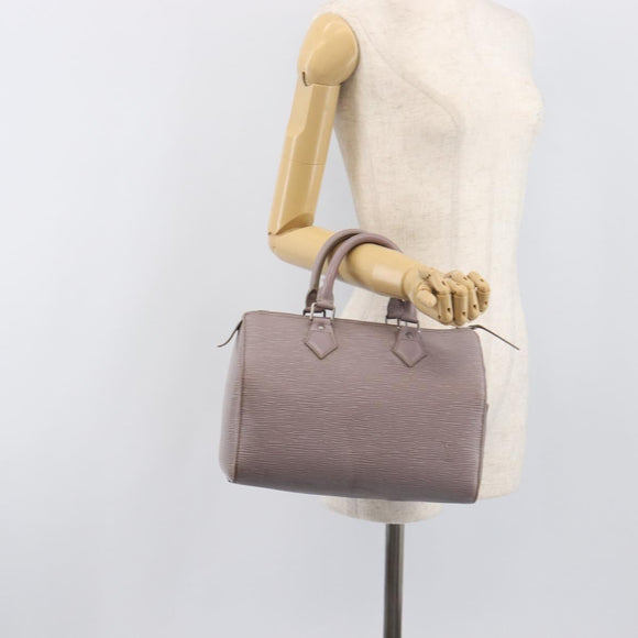 LOUIS VUITTON Epi Speedy 25 Hand Bag Gray Lilac M4301B LV Auth 199172A