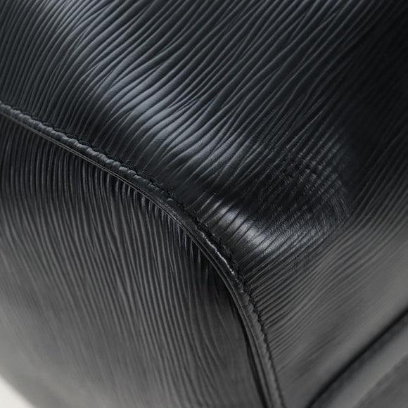 LOUIS VUITTON Epi Keepall 45 Boston Bag Noir M42972 LV Auth 199174V