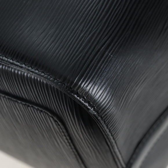 LOUIS VUITTON Epi Keepall 45 Boston Bag Noir M42972 LV Auth 199174V