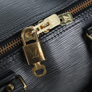 LOUIS VUITTON Epi Keepall 45 Boston Bag Noir M42972 LV Auth 199174V-10