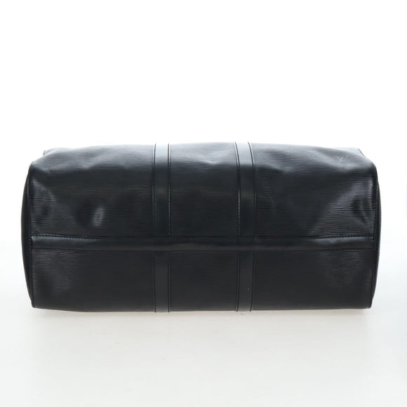 LOUIS VUITTON Epi Keepall 45 Boston Bag Noir M42972 LV Auth 199174V