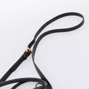 PRADA Hand Bag Saffiano 2way Black Gold Tone Auth 199176M-15