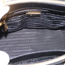 PRADA Hand Bag Saffiano 2way Black Gold Tone Auth 199176M-10