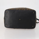 FENDI Zucca Canvas Boston Bag 2way Black Brown Auth 199177-5
