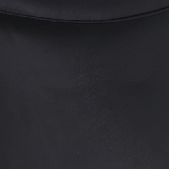 Salvatore Ferragamo Gancini Hand Bag Suede Black Gold Auth 199179V