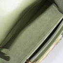 Christian Dior Lady Dior Hand Bag Beads 2way Green Gold Tone Auth 199181SM-21