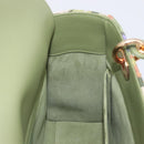 Christian Dior Lady Dior Hand Bag Beads 2way Green Gold Tone Auth 199181SM-22