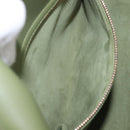 Christian Dior Lady Dior Hand Bag Beads 2way Green Gold Tone Auth 199181SM-25