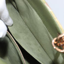 Christian Dior Lady Dior Hand Bag Beads 2way Green Gold Tone Auth 199181SM-26