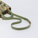 Christian Dior Lady Dior Hand Bag Beads 2way Green Gold Tone Auth 199181SM-9