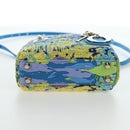Christian Dior Lady Dior Hand Bag Beads 2way Blue Gold Tone Auth 199182SM-5