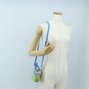 Christian Dior Lady Dior Hand Bag Beads 2way Blue Gold Tone Auth 199182SM-26