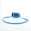 Christian Dior Lady Dior Hand Bag Beads 2way Blue Gold Tone Auth 199182SM-8