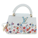 LOUIS VUITTON x TM Capucines EW Mini Leather 2way White M13246 Auth 199183SM-1