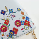 LOUIS VUITTON x TM Capucines EW Mini Leather 2way White M13246 Auth 199183SM-22