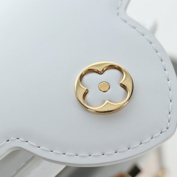 LOUIS VUITTON x TM Capucines EW Mini Leather 2way White M13246 Auth 199183SM