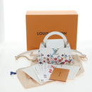 LOUIS VUITTON x TM Capucines EW Mini Leather 2way White M13246 Auth 199183SM-12