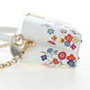LOUIS VUITTON x TM Capucines EW Mini Leather 2way White M13246 Auth 199183SM-3