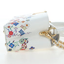 LOUIS VUITTON x TM Capucines EW Mini Leather 2way White M13246 Auth 199183SM-4