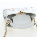 LOUIS VUITTON x TM Capucines EW Mini Leather 2way White M13246 Auth 199183SM-6