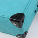 LOUIS VUITTON Mini Soft Trunk Taurillon Leather Blue Black M11673 Auth 199184SAM-16