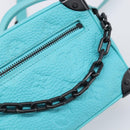 LOUIS VUITTON Mini Soft Trunk Taurillon Leather Blue Black M11673 Auth 199184SAM-19