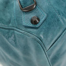 BALENCIAGA The Twiggy Hand Bag Leather 2way Green 128523 Auth 199185V-18