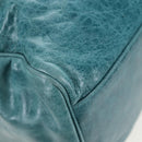 BALENCIAGA The Twiggy Hand Bag Leather 2way Green 128523 Auth 199185V-20