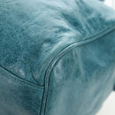 BALENCIAGA The Twiggy Hand Bag Leather 2way Green 128523 Auth 199185V-21