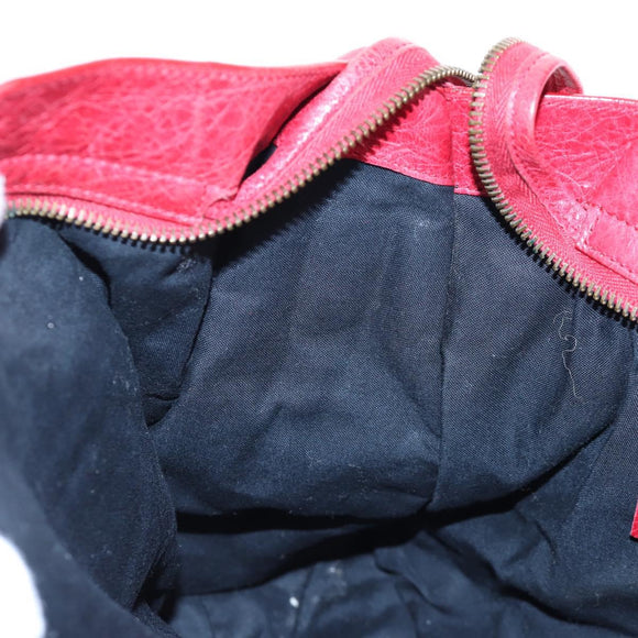 BALENCIAGA The City Hand Bag Leather Red 115748 Auth 199189V