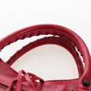 BALENCIAGA The City Hand Bag Leather Red 115748 Auth 199189V-8