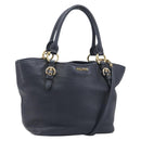 Miu Miu Hand Bag Leather 2way Black Gold Auth 199190A-1