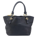 Miu Miu Hand Bag Leather 2way Black Gold Auth 199190A-3