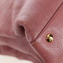 Miu Miu Hand Bag Leather 2way Pink Gold Auth 199193V-21