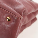 Miu Miu Hand Bag Leather 2way Pink Gold Auth 199193V-22