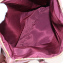 Miu Miu Hand Bag Leather 2way Pink Gold Auth 199193V-10