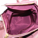 Miu Miu Hand Bag Leather 2way Pink Gold Auth 199193V-26