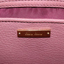 Miu Miu Hand Bag Leather 2way Pink Gold Auth 199193V-27