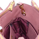 Miu Miu Hand Bag Leather 2way Pink Gold Auth 199193V-30