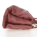 Miu Miu Hand Bag Leather 2way Pink Gold Auth 199193V-4