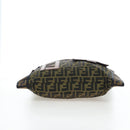 FENDI Zucca Canvas Shoulder Bag Brown Black Auth 199194V-5