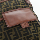 FENDI Zucca Canvas Shoulder Bag Brown Black Auth 199194V-20