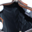 FENDI Zucca Canvas Shoulder Bag Brown Black Auth 199194V-28