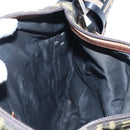 FENDI Zucca Canvas Shoulder Bag Brown Black Auth 199194V-29
