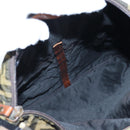 FENDI Zucca Canvas Shoulder Bag Brown Black Auth 199194V-30