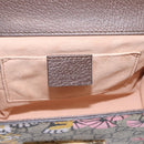 GUCCI GG Supreme Chain Shoulder Bag PVC Beige Gold 409487 Auth 199195SAM-20