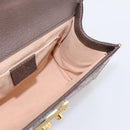GUCCI GG Supreme Chain Shoulder Bag PVC Beige Gold 409487 Auth 199195SAM-21