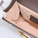 GUCCI GG Supreme Chain Shoulder Bag PVC Beige Gold 409487 Auth 199195SAM-22